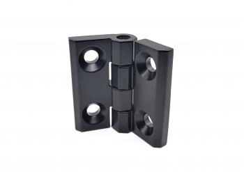Петля листовая RZP 399-4 с отверстиями (60х60мм, чёрная)