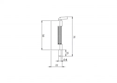 Петля потайная пружинная RZP 300-1
