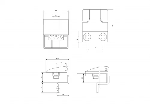 Петля угловая RZP 200-2
