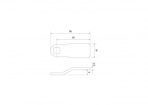 Ригель с изгибом LD (5х45)